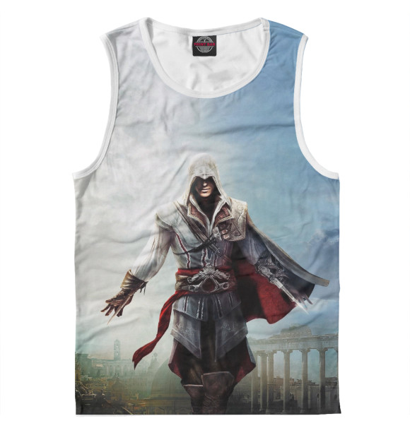 Майка для мальчика с изображением Assassin's Creed Ezio Collection цвета Белый