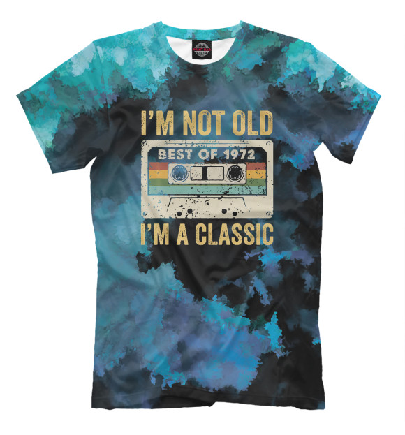 Футболка для мальчиков с изображением I'm not old 1972 цвета Белый