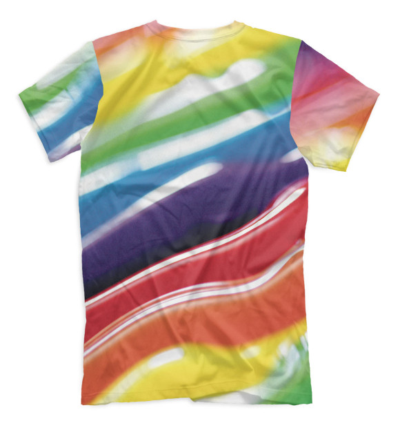 Футболка для мальчиков с изображением Радужные цвета Белый