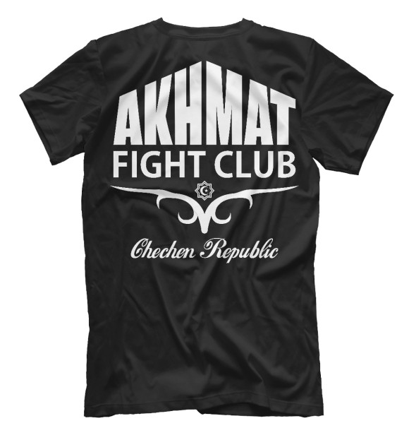 Мужская футболка с изображением Akhmat logo цвета Белый