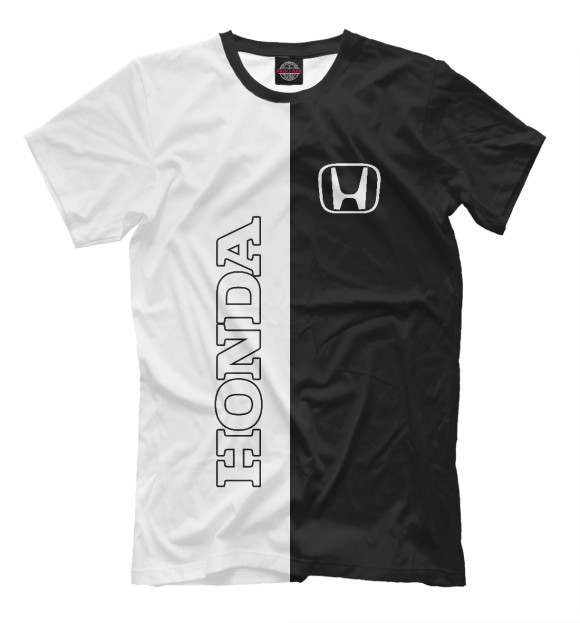 Мужская футболка с изображением Honda цвета Белый