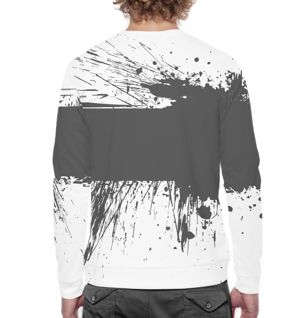 Мужской свитшот с изображением DDT цвета Белый