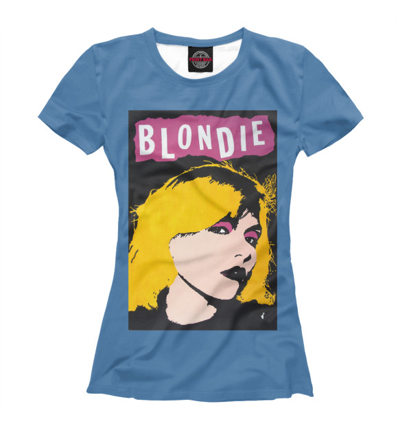 Женская футболка с изображением Blondie цвета Белый