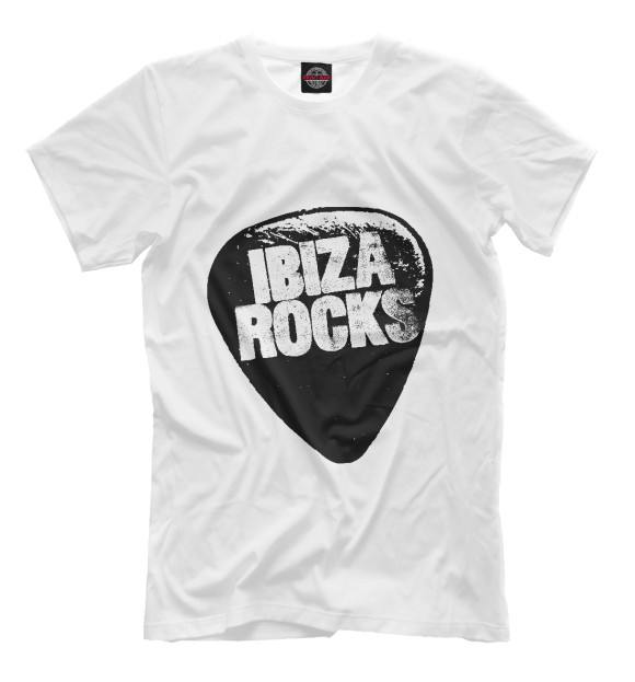 Мужская футболка с изображением Ibiza цвета Белый