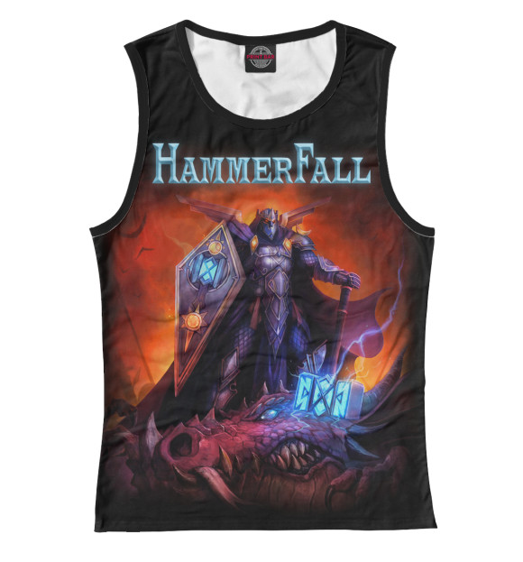 Майка для девочки с изображением HammerFall цвета Белый