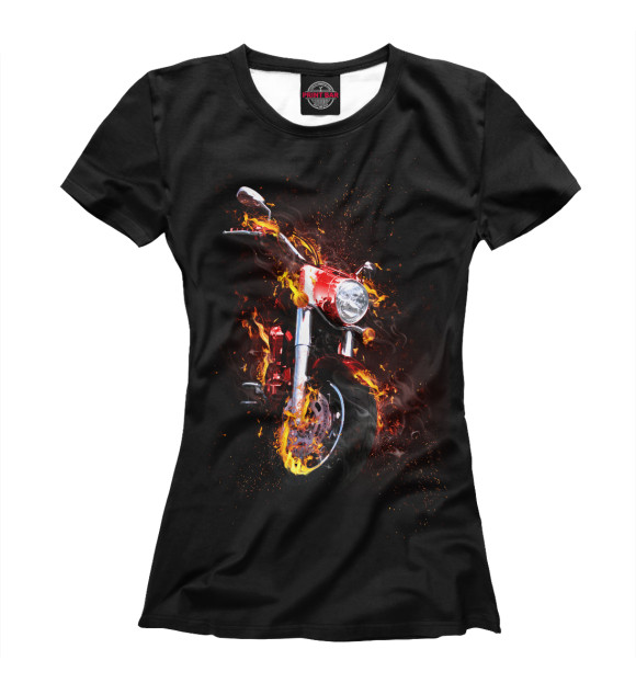 Футболка для девочек с изображением My bike цвета Белый