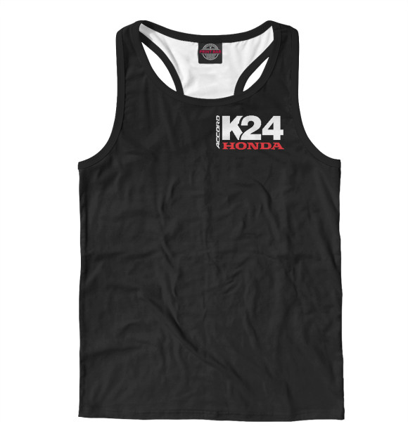 Мужская майка-борцовка с изображением Хонда Аккорд цвета Белый