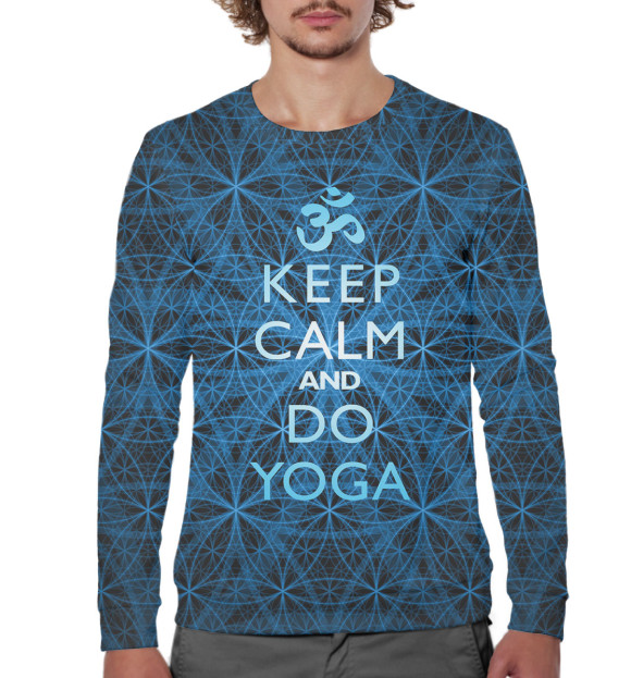 Мужской свитшот с изображением Эзотерика цвета Белый