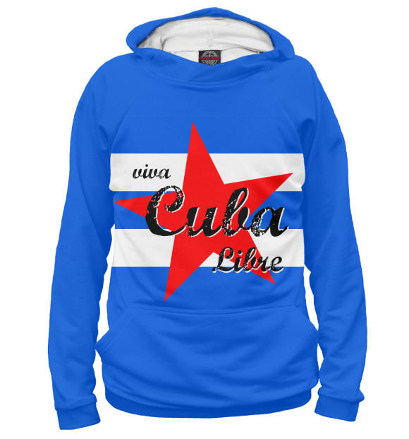 Худи для девочки с изображением Куба цвета Белый