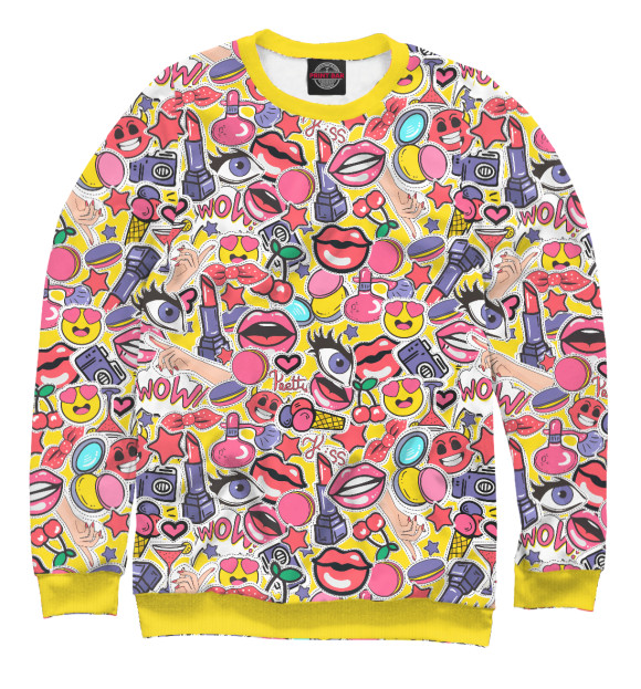 Женский свитшот с изображением 8 марта цвета Белый