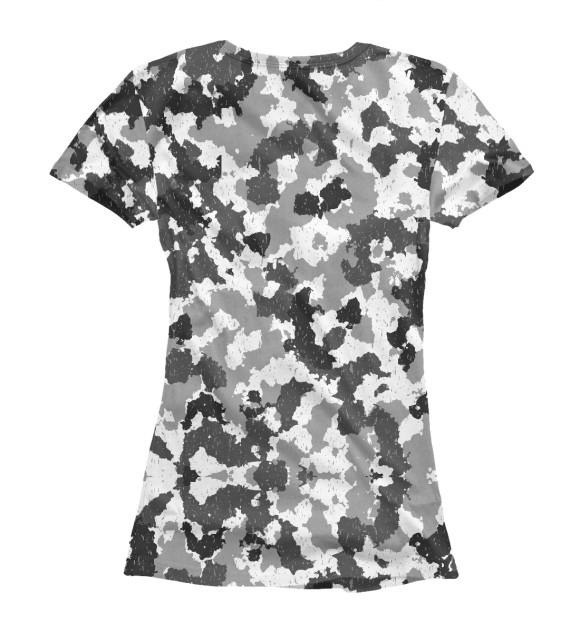 Футболка для девочек с изображением Ride White Camo цвета Белый