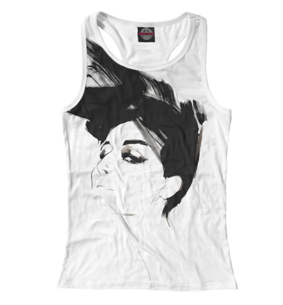 Женская майка-борцовка с изображением Fashion цвета Белый