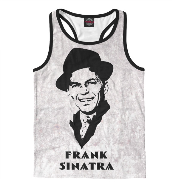 Мужская майка-борцовка с изображением Frank Sinatra цвета Белый