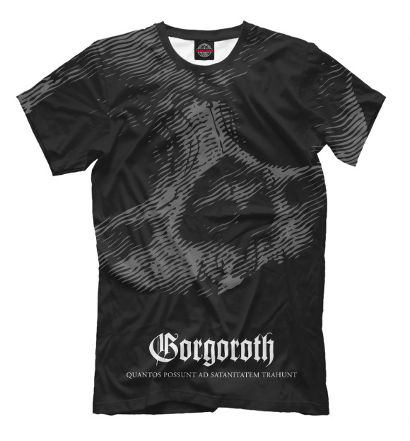 Мужская футболка с изображением Gorgoroth цвета Черный