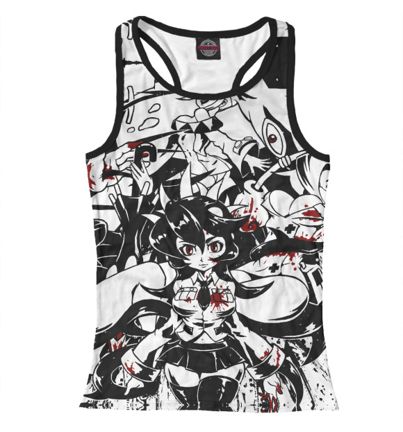 Женская майка-борцовка с изображением Аниме цвета Белый