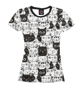 Женская футболка Миллион котов