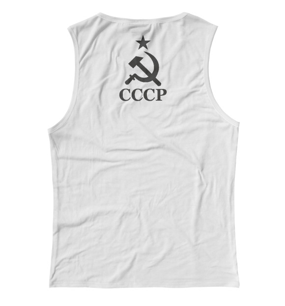 Женская майка с изображением СССР цвета Белый