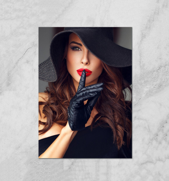 Плакат с притом Гламур цвета Белый Плакат с изображением Гламур цвета Белый