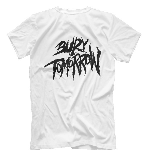 Мужская футболка с изображением Bury Tomorrow цвета Белый