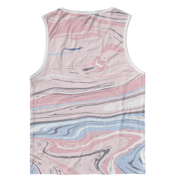 Мужская майка с изображением Разводы цвета цвета Белый