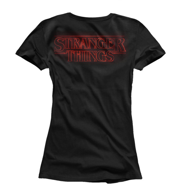 Футболка для девочек с изображением Stranger things цвета Белый