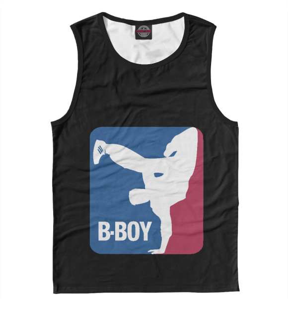 Майка для мальчика с изображением B-Boy цвета Белый