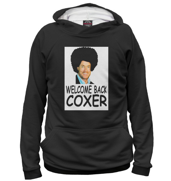 Мужское худи с изображением Welcome Back Coxer цвета Белый