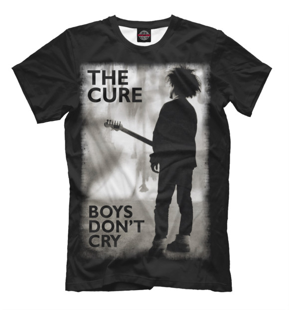 Футболка для мальчиков с изображением The Cure цвета Черный
