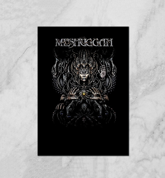 Плакат с изображением Meshuggah цвета Белый