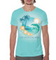 Мужская футболка Остров с пальмами