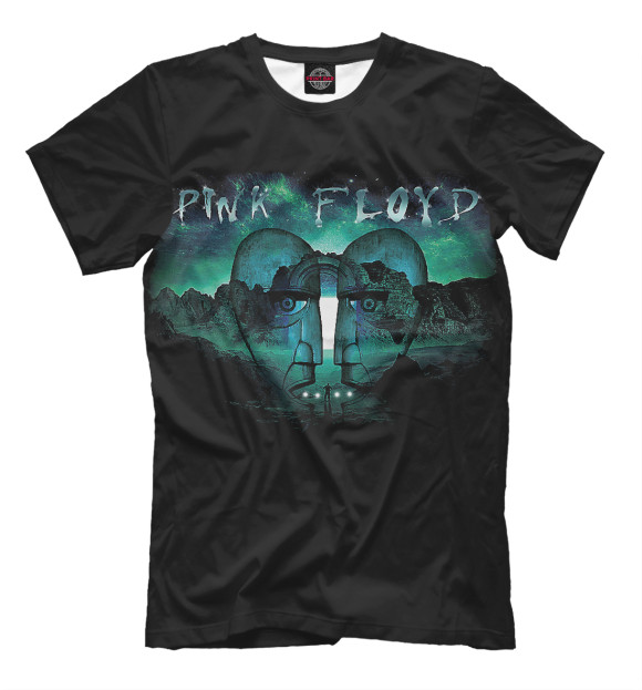 Футболка для мальчиков с изображением Pink Floyd цвета Черный