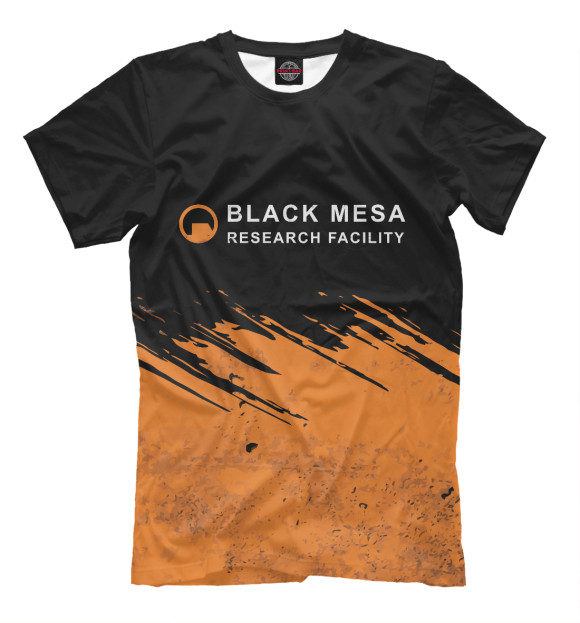 Мужская футболка с изображением Half-Life - Black Mesa цвета Белый