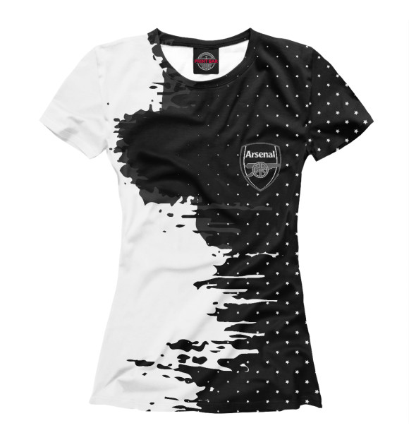 Женская футболка с изображением Arsenal sport цвета Белый