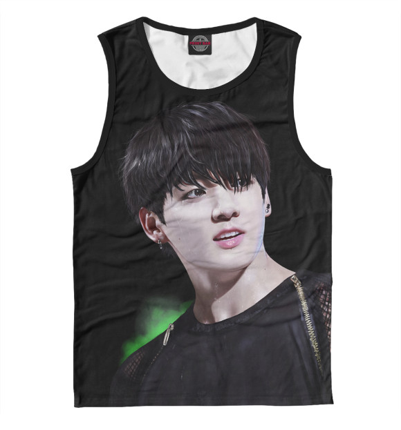 Майка для мальчика с изображением BTS Jungkook цвета Белый