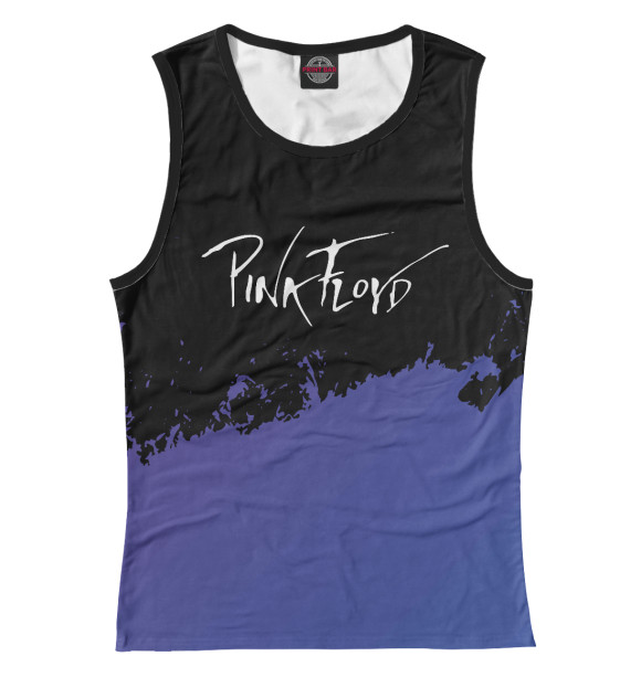 Майка для девочки с изображением Pink Floyd Purple Grunge цвета Белый