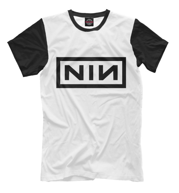 Мужская футболка с изображением Nine Inch Nails цвета Молочно-белый