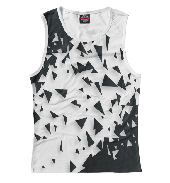 Женская майка с изображением Bord цвета Белый