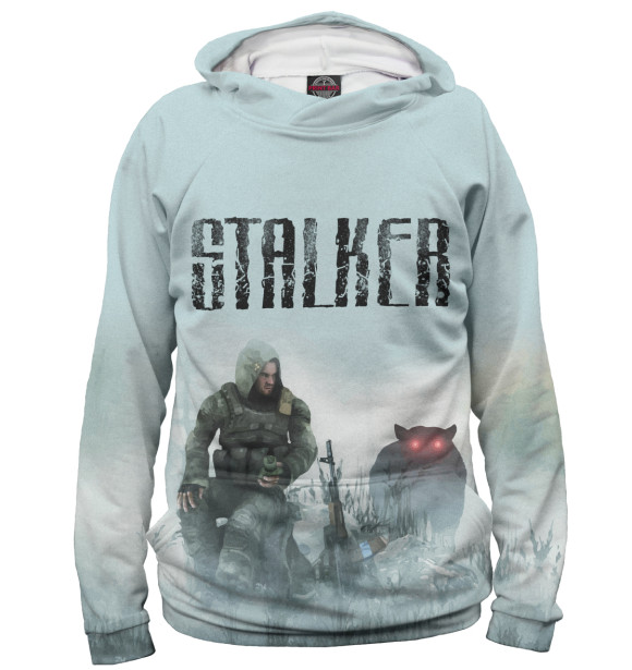 Худи для мальчика с изображением S.T.A.L.K.E.R. цвета Белый