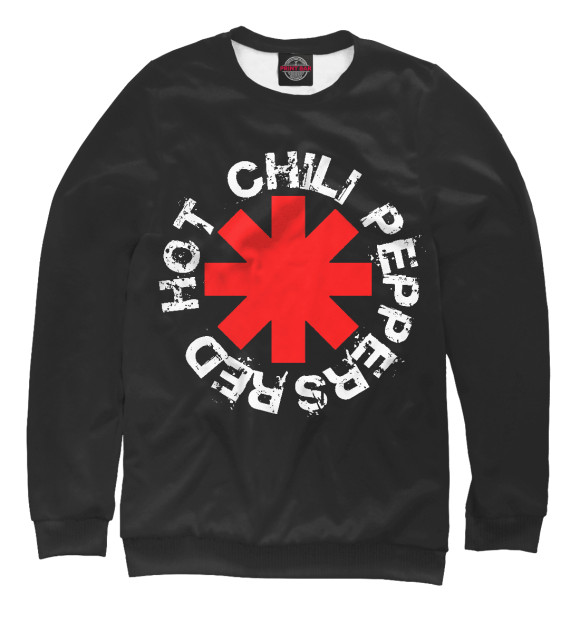 Мужской свитшот с изображением Red Hot Chili Peppers цвета Белый