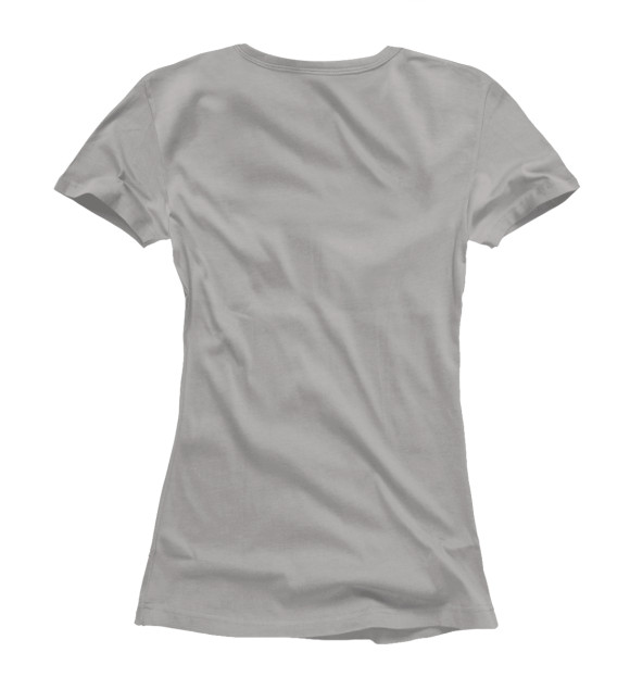 Женская футболка с изображением СФИНКС В БУСАХ цвета Белый