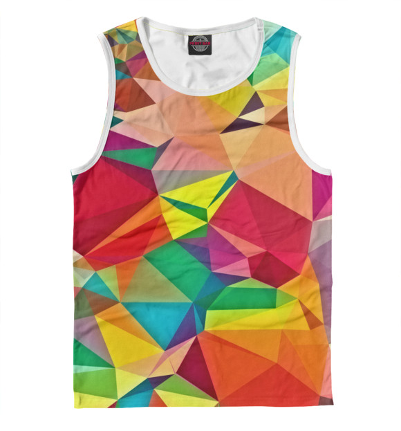 Майка для мальчика с изображением Цветная абстракция цвета Белый