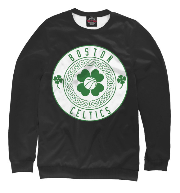 Женский свитшот с изображением Boston Celtics цвета Белый