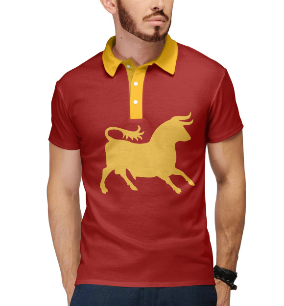 Мужское поло с изображением Легион Цезаря цвета Р‘РµР»С‹Р№