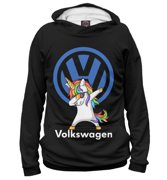 Женское худи с изображением Volkswagen цвета Белый