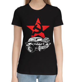 Хлопковая футболка для девочек Мечта советского автолюбителя