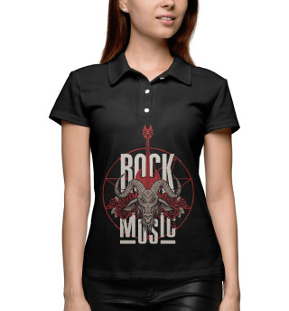 Женское поло Rock Music