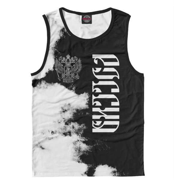 Майка для мальчика с изображением Россия цвета Белый