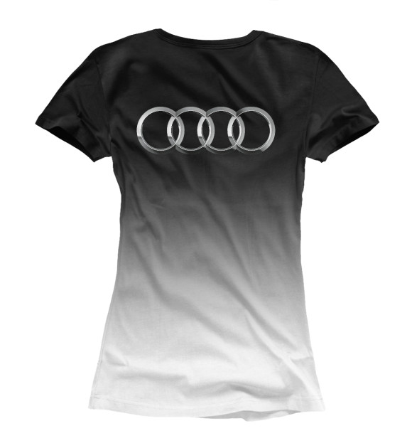 Футболка для девочек с изображением Audi цвета Белый