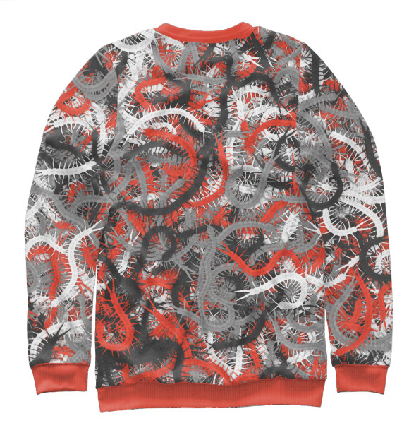 Свитшот для девочек с изображением Сколопендры цвета Белый