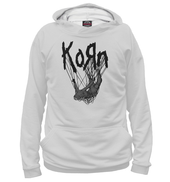 Женское худи с изображением Korn: the nothing цвета Белый